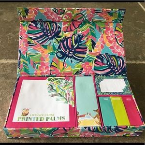 Lilly Pulitzer Stationary/Sticky Note Set